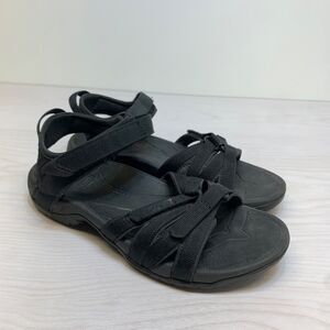 Teva Tirra Black/Black Strappy Sandal Women's Size 8 Sport Hiking
